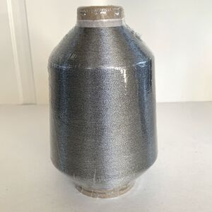 Oike Lumiyarn Fine Metallic Yarn Thread Silver Sparkle Shiny Knitting 1.4lb Cone